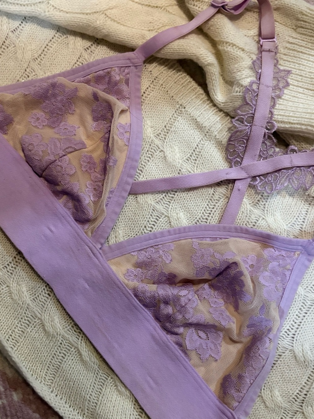 Victoria's Secret Lavender Lace Bralette